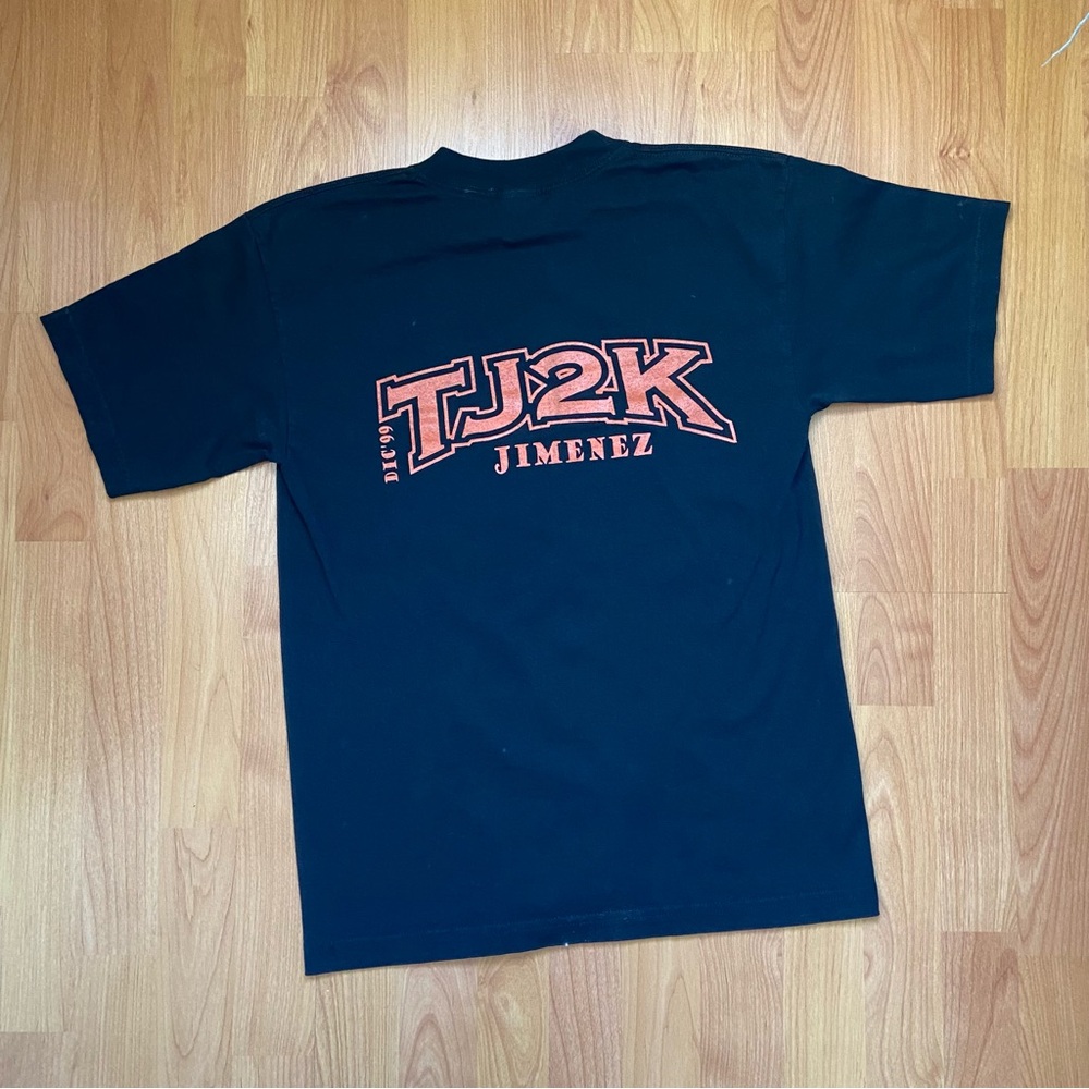 Vintage Men’s TJ2K Dic. 1999 Jimenez Logo T-Shirt Size Medium